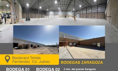 SE RENTAN BODEGAS Y NAVES INDUSTRIALES EN CIUDAD JUAREZ, DE 100 HASTA 20000 M2