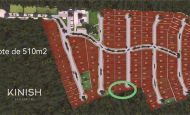 Terreno en venta  listo para entrega, Privada Kinish Cholul