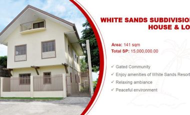 Whitesands House and Lot for Sale in Lapu-lapu City 4 Br unfurnished