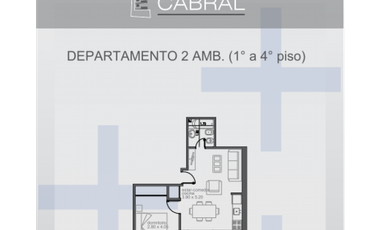 Departamento dos ambientes vista plena al mar. A estrenar. Zona Perla Norte.