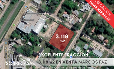 FRACCION EN VENTA - Marcos Paz - Pcia de Bs.As.