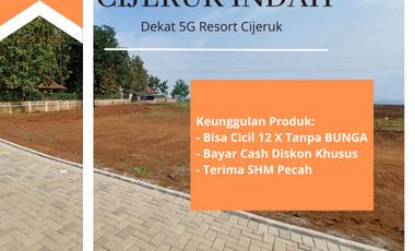 Tanah Villa Cijeruk Free SHM; Dekat 5G Resort Cijeruk
