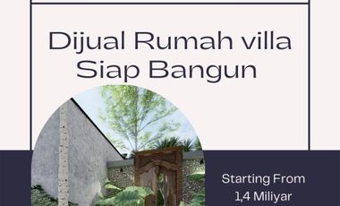 Rumah Design Villa Siap Bangun Dekat Kampus UII Jakal
