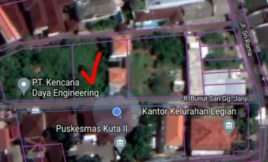 Tanah di legian dekat jalan utama dan pantai