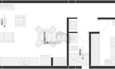 Departamento 1 recamara, 1er nivel, amenidades, en Montebello, Mérida.