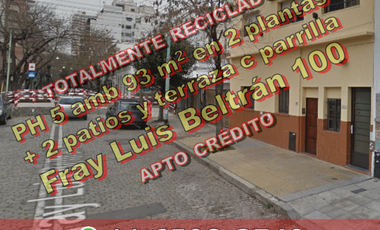 PH en Duplex en Venta en Caballito 5 ambientes 93 m2 + 2 patios, terraza con parrilla - Fray Luis Beltrán 100