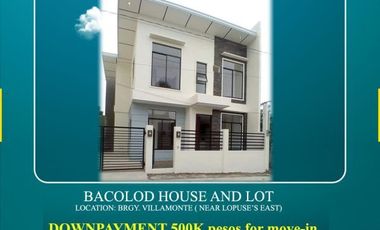 Bacolod house and lot for sale only 10% downpayment