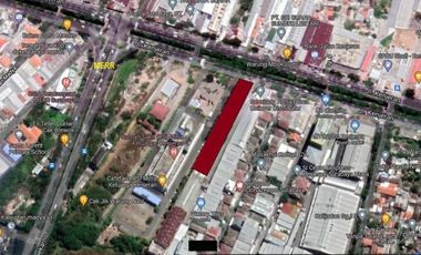 TANAH BESAR 2288m2 RAYA KENJERAN Dkt MERR Cck Hotel Gudang