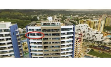 Departamento en venta, sector Tonsupa, Edificio Diamond Beach