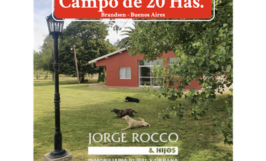 Campo en venta en Brandsen. 20 Has.