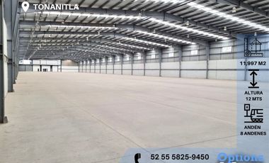 Rent of industrial warehouse in Tonanitla