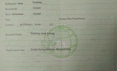 Jual Cepat Kavling untuk Perumahan Arjasari Banjaran Bandung