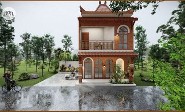 Rumah Usaha Berkonsep Heritage Apik di Bugisan