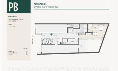 1 Ambiente en Pozo - Edificio de Categoría - Ideal AIRBNB - Apto Profesional -  Villa Crespo