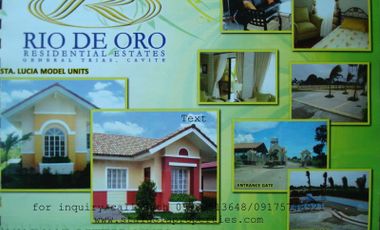 Reo de Oro House and Lot for Sale at General Trias , Cavite