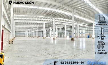 Rent in the Nuevo León area of industrial property