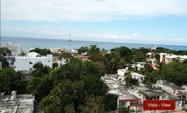 Alberca con vista al mar, departamento en pre-construccion en venta Cozumel.
