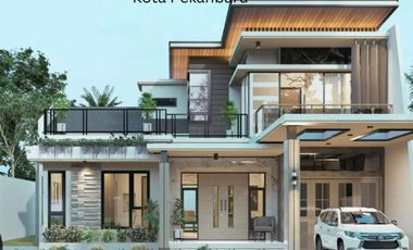 Rumah Mewah Dijual Di Pku Type 400 Bebas Desain Di Komp Pemda