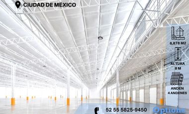 Rent of industrial property in the area, Mexico City