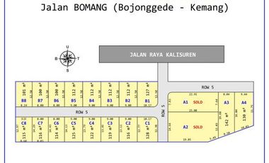 Kapling Daerah Tajur Halang; SHM Per Unit, Include Fasum