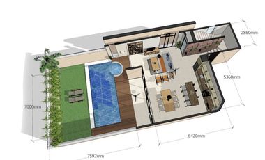 VILLA CANTIK TERMURAH 15 MENIT DARI PANTAI KUTA FULLY FURNISHED