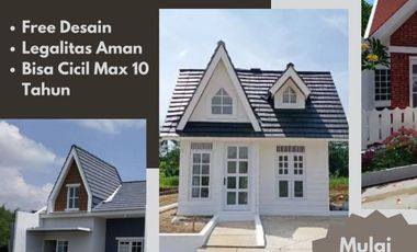 Rumah gaya eropa, lokasi pinggir jalan, legalitas aman