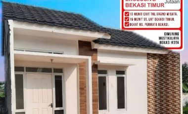 Rumah minimalis sederhana di Cimuning DP 13,5Jt All in
