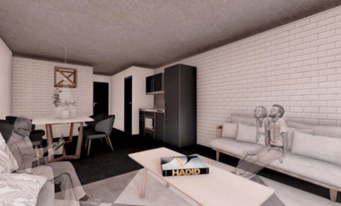 DEPARTAMENTO DE DOS AMBIENTES EN POZO EN DUPLEX