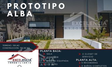 PREVENTA DE CASA EN FRACC. ANDANA LA HUERTA (POR COSTCO), MODELO ALBA.