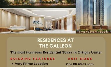2 bedroom Galleon Residences with 3 parking slots