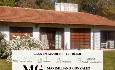 Casa en alquiler temporal anual - Barrio El Trébol , La Unión - Ezeiza