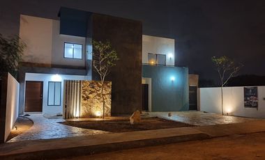 Preventa moderna casa en lote de 450 mt2 - Praderas del mayab - MODELO SAN DIEGO