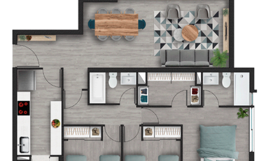 Departamento Nuevo en Concón con Espacios Premium