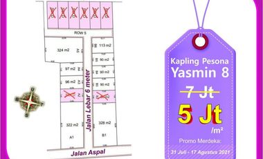 Tanah Kavling Hanya 10 Menit ke Stasiun Bogor