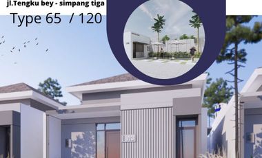 RUMAH DI JUAL JALAN SIMPAN TIGA DP 35 JT SAMPAI AKAD