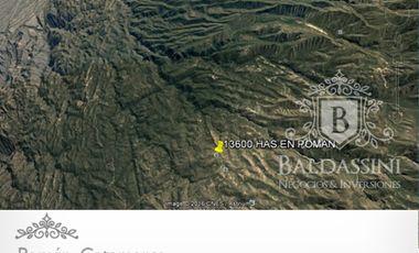 CAMPO GANADERO / AGRÍCOLA DE 13600 HAS. EN POMÁN - CATAMARCA  - PLANOS - MENSURA - ESCRITURA  - U$S 20.- X HA.