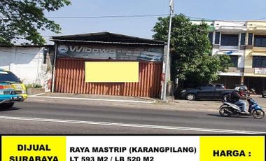 Dijual Toko Nol Jalan Raya Mastrip Karangpilang Surabaya