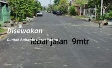 Rumah Babatan Pantai Siap huni, Hadap Utara ROW jalan 9m