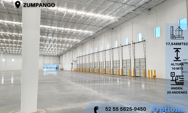 Incredible warehouse for rent located in Zumpango