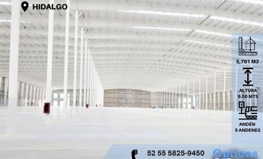 Incredible industrial warehouse for rent in Hidalgo