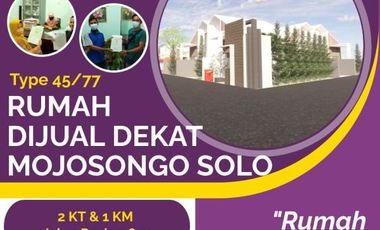 HUNIAN BEBAS RIBA DI SOLO UTARA HARGA TERJANGKAU BISA KREDIT 15 Th