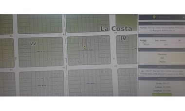 Mar del Tuyu - lote de terreno 630 M2