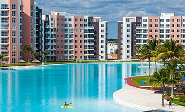 HERMOSA CASA AMUEBLADA SUPER EQUIPADA EN DREAM LAGOONS EN CLUSTER CON ALBERCA