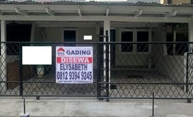 DISEWAKAN!! Rumah STANDART Kosongan di Kelapa Gading, Bisa Nego