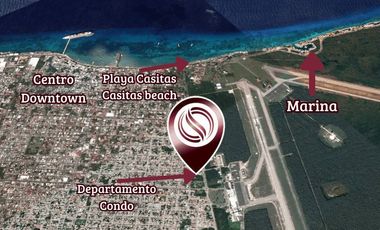 Condominio con alberca, cancha de pádel, bar, asador, jacuzzi, en venta Cozumel