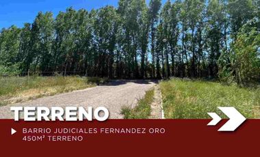 Terreno en venta barrio Judiciales Fernandez Oro
