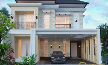rumah bebas desain d jl cemara gading full interior dan kolam renang