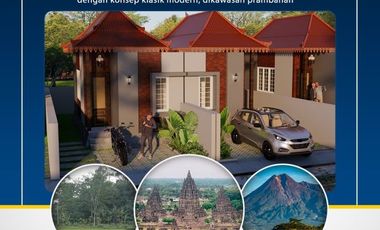 Rumah Baru 300 Jutaan Di Prambanan Desain Etnik SHM Ready