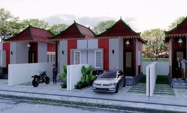 Rumah Baru 300 Jutaan Di Prambanan Desain Etnik SHM Ready