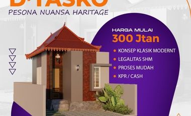 Rumah Baru 300 Jutaan Di Prambanan Desain Etnik SHM Ready